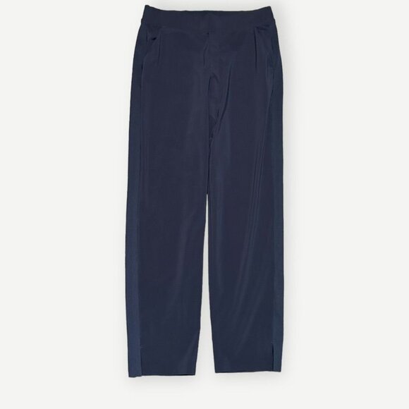 Brooklyn Ankle Pant Navy 8 Reg Pockets Casual Travel Commute School Athleisure - Picture 3 of 7
